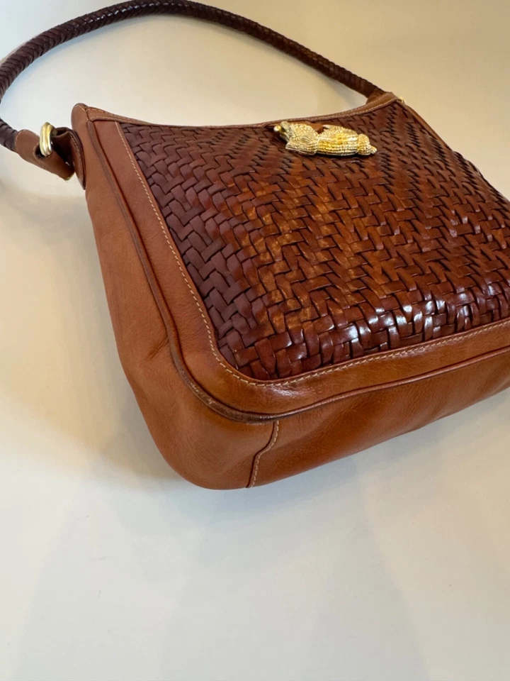 Bolso de Mano Barry Kieselstein-Cord Vintage (década de 1990) RARO CHAPADO EN ORO DE 18 KT Caimán Foto 4 de 4