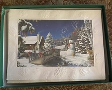 leanin tree christmas cards Snowman 12 Count Box