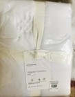Pottery Barn Tencel Lycocell Tufted Standard Shams Set 2 White Pair New🦩