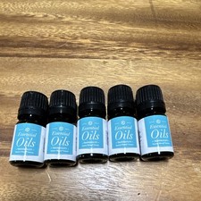 Tranquility Essential Oil Glass Bottles, Blue...