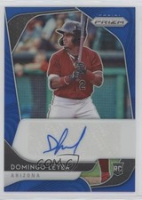 2020 Panini Prizm Rookie Auto Blue Prizm 53/99 Domingo Leyba #RA-DL Auto 0a4s