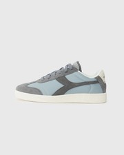  Scarpe Sneakers UOMO Diadora T3 Pelle Suede KICK SL Grigio Grattacielo 