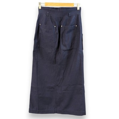 22SS Mame Kurogouchi Cording Embroidered Nep-Cotton Skirt Size 1