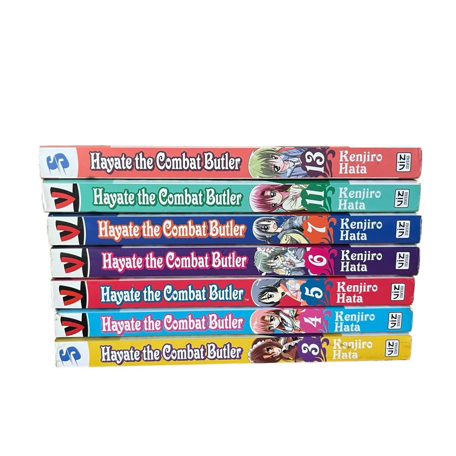Hayate the Combat Butler by Kenjiro Hata Vols 3-7, 11, 13 cover