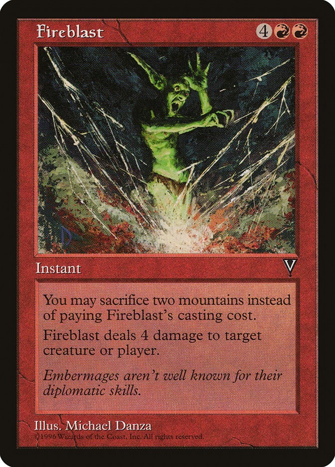 Fireblast - Visions - MTG (NM)