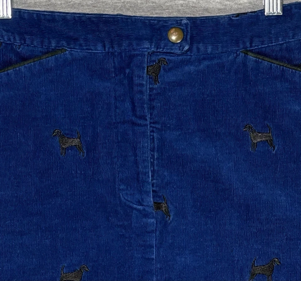 Falda Lilly Pulitzer Pana Perro Talla 2 Bordada Puntero Cachorros Fabulosa Foto 3 de 4