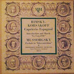 Rimsky-Korsakov, Capriccio Espagnol Le C'oq D'or/ Mussorgsky Khovantchina 10inch