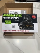 President Ted FCC 40 Channel AM/FM CB Radio 12V with 2 Emergency Channels NEW