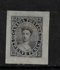 Canada #3TC Extra Fine Scar Die Proof In Black **With Certificate**