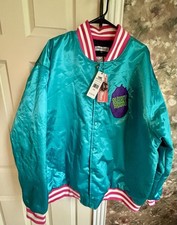 Headgear Classics Men's Teal Varsity Jacket 6XL with Embroidered Graphic Accent
