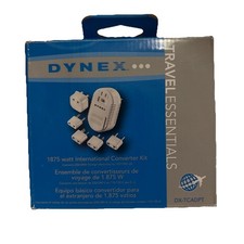 Dynex 1875W International Travel Voltage Converter Kit 220V to 110V DX-TCADPT
