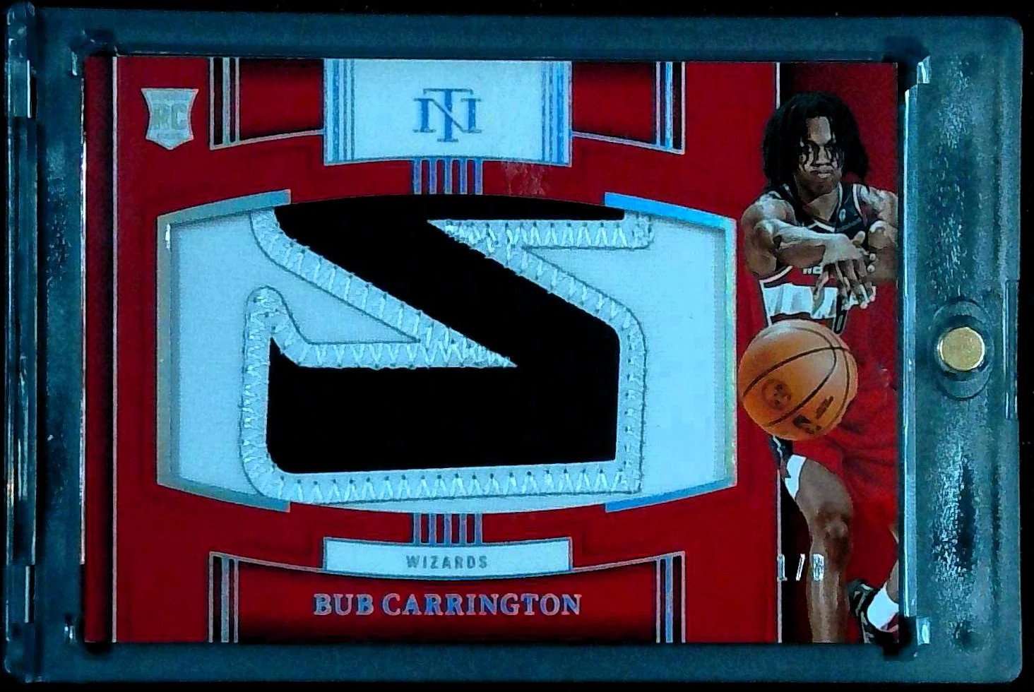 2024-25 National Treasures Bub Carrington Rookie Patch /8