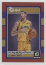 2017-18 Panini Donruss Optic The Rookies Red Prizm 9/99 Lonzo Ball #2 01ds