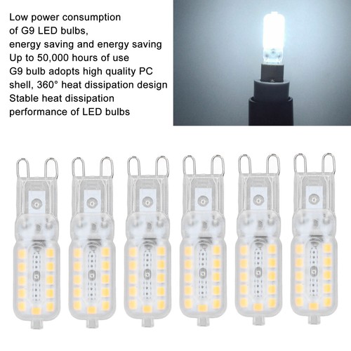 ▫110-140V 6pcs G9 LED Bulb 5W Transparent Cover 22LED Dimmable G9 Light Bulb SG - Picture 8 of 24