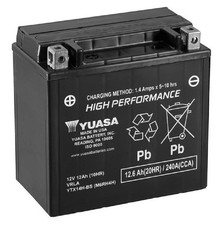 Yuasa YUAM6RH4H YTX14HBS Maintenance Free H Series AGM Battery with Acid pack
