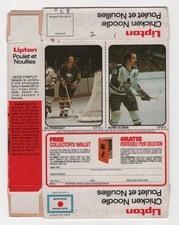 GIL PERREAULT NORM ULLMAN 1974-75 LIPTON SOUP UNCUT BOX NO 1-2   89816