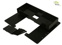 1:14 Bodenblech Mit Akkufach Alu Schwarz Lesu / Thicon-Models