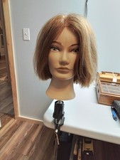 Cosmetology Head With Hair & Mounting Device ...