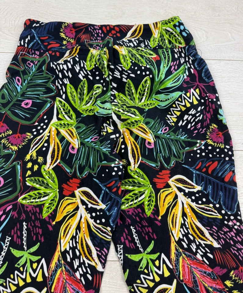 Pantalones al tobillo elásticos florales multicolores talla 4 peck & peck Foto 4 de 4