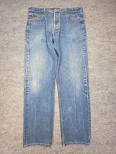 Vintage Levis 501 Jeans Mens 40x36 FITS 38 x 32 Blue Button Fly Pants Y2K Faded