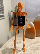 Hyde Eek 16" Orange Jointed Posable Hanging Skeleton