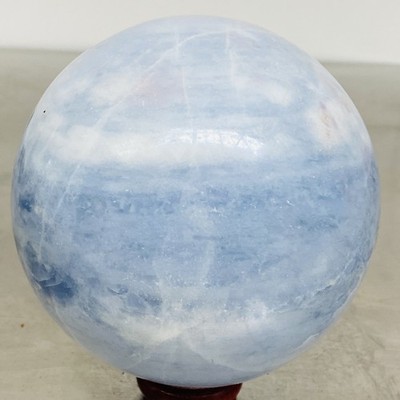 1800G Natural Blue Celestite Crystal Sphere Ball Healing Madagascar