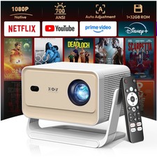 Smart Projector 4K  Android 13.0 5G WiFi Bluetooth Beamer Home Theater Movie UK