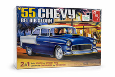 AMT 1955 Chevy Bel Air Sedan 1/25 Model Kit Sealed Stock Street Rod