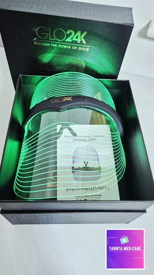 GLO24K 7 Color LED Beauty Mask - Image 4 of 4