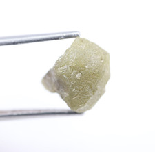 6.52Ct Uncut Yellowish-Green Rough Diamond Natural Loose Diamond for Jewelry