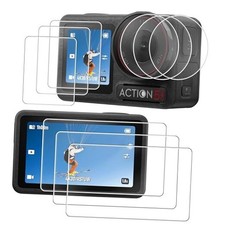 9PCS 3Sets Screen Protector for DJI Osmo Action 5 Pro,Tempered Glass Screen