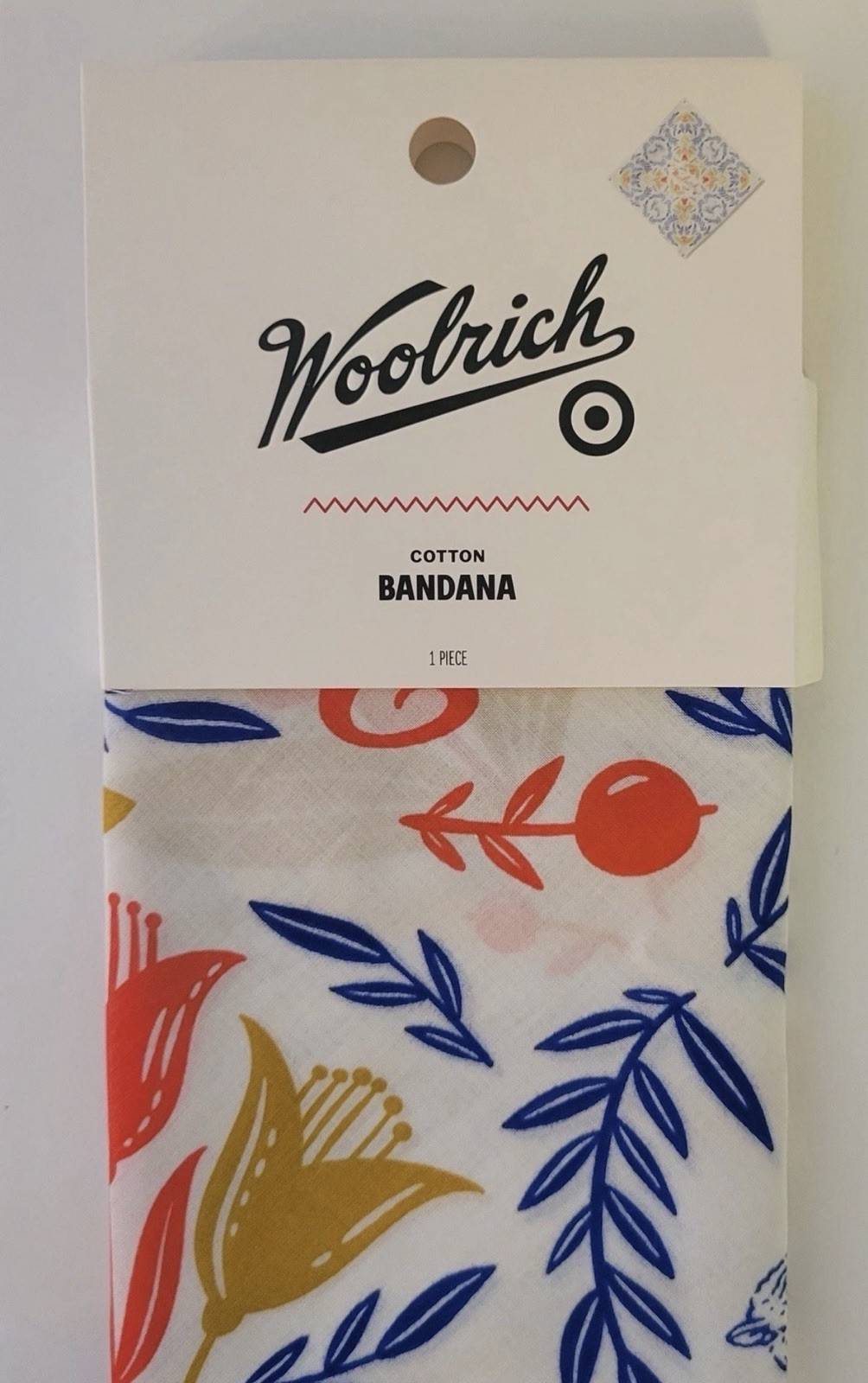 Woolrich Target 22” Bandana Scarf Cotton Graphic Print Sheep Floral Sold Out HTF