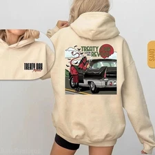 Treaty Oak Revival Hoodie, Vintage Car & Devil Hoodie Multicolor