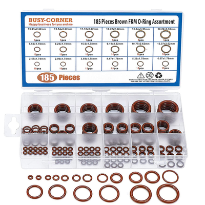 #ad 185 Pieces FKM Brown O Ring Kit75A Durometer18 Kind AS 568 Standard SizesId 2 $33.14