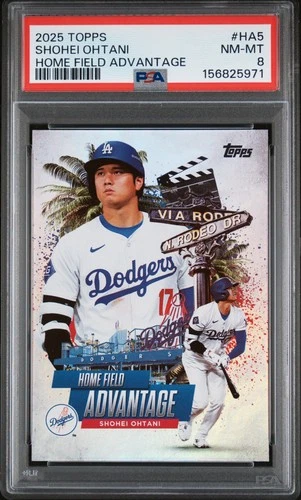 2025 Topps Home Field Advantage Shohei Ohtani #HA5 PSA 8