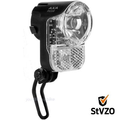 AXA PICO 30 SWITCH SCHEINWERFER 6V DYNAMO E-BIKE AKKU STRAHLER VORN LICHT LAMPE - Bild 1 von 4