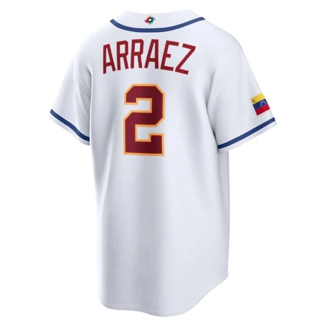 Venezuela Man's Baseball White 2026 World Baseball Classic Home Stadium Jersey