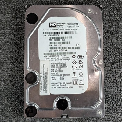 Toshiba Desktop 1TB 3.5''  SATA Hard Drive - DT01ACA100 - 0CW76M - TESTED