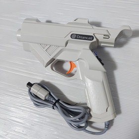 Lot of 2 Sega Dreamcast Gun Controller HKT-7800 with 1 game Tested Import Japan