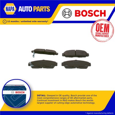 Brake Pads Set fits HONDA FR-V BE3 2.0 Front 05 to 06 K20A9 Bosch 06450S6EE50