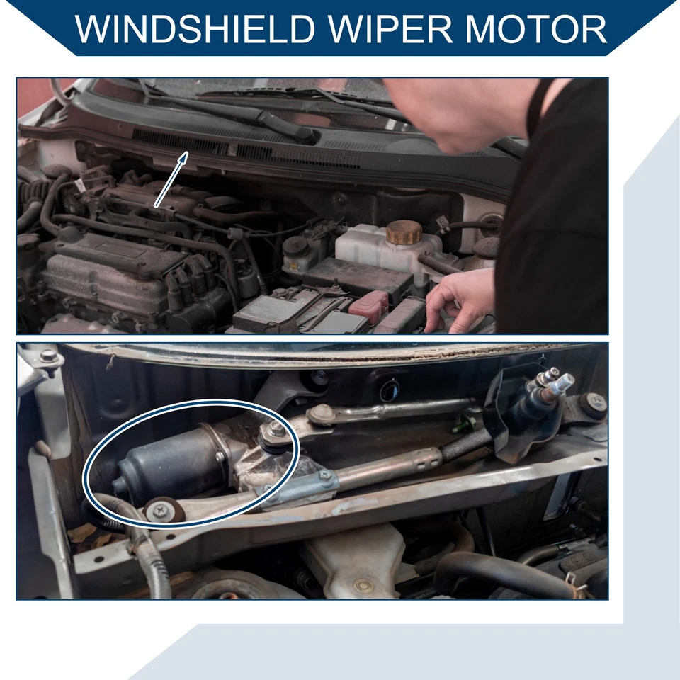 Front Windshield Wiper Motor for Chevrolet S10 Blazer 1984-1993 88961296/2206291 - Image 3 of 4