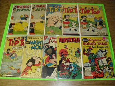 Lot 10 Nancy Sluggo, Tip Top & Mighty Mouse + more 1950s comics VG/F to F/VF! 13