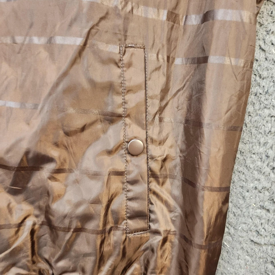 Live Mechanics Jacket Mens 2XL Brown Hooded Windbreaker Full Zip Mesh Lined - Image 2 of 4