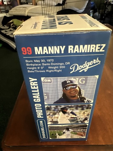 MANNY RAMIREZ #99 Los Angeles Dodgers 2009 SGA Bobblehead “This Is My Town” NIB - Picture 2 of 4