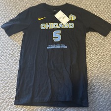 Nike Angel Reese Chicago Sky Explorer Edition Youth L 14/16 Black Shirt #5 WNBA