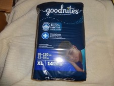 BOYS GOODNITES BEDWETTING NIGHT PANTS UNDERWEAR SIZE XL PACK OF 14