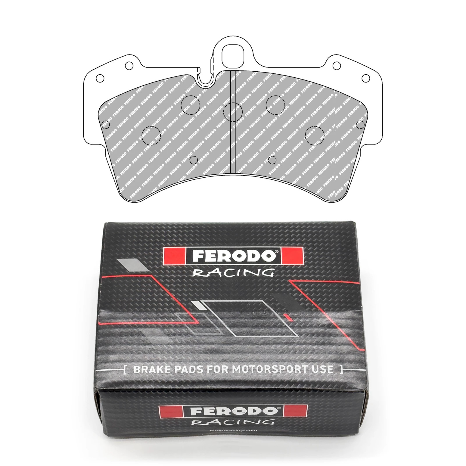 Front Ferodo DS2500 Brake Pads for Porsche Cayenne 955 4.5 Turbo FCP1626H