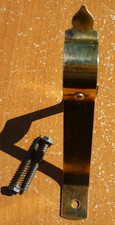 Vintage Brass Finish 1" Curtain Cafe Rod Support Bracket