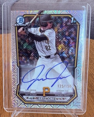 2026 Bowman Jared Jones 1st Auto /150 HTA Choice Refractor Pirates