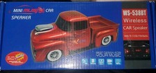 LED Classic Truck Speaker Mini Music Car Bluetooth Wireless ws-538bt Black NEW